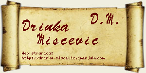 Drinka Miščević vizit kartica